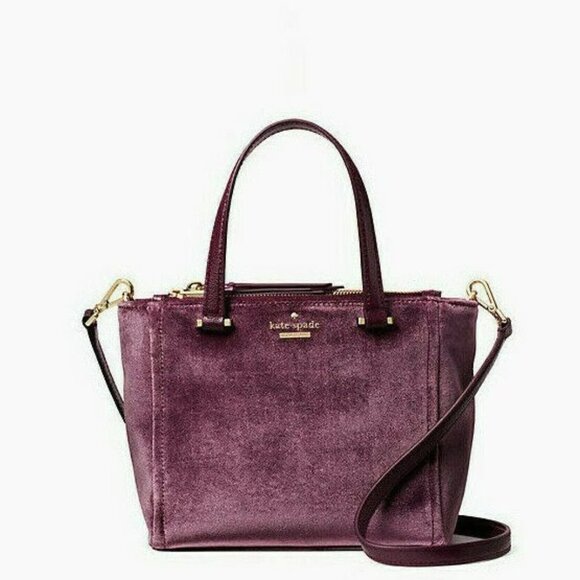 Nwt Kate Spade Dawn Place Velvet Mini Kona Crossbody Handbag Purse - Picture 1 of 14